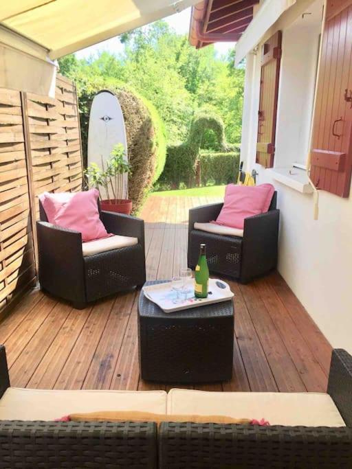 1Km Plage, Agreable Maison 6 Pers Classee 3* Hendaye Eksteriør bilde